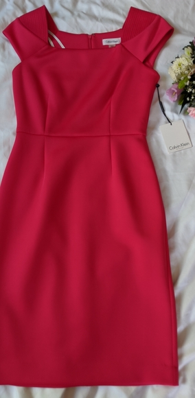 Hot pink Calvin Klein dress - Picture 1 of 5